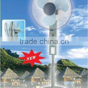 ABS and PP Home Solar fans Energy Saving Floor motor air fan