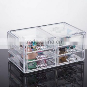 Three Tier Six Drawer Plastic Desktop Cosmetic Organizer