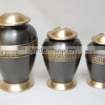 Brass Dove Urns For Cremation With Black Finish