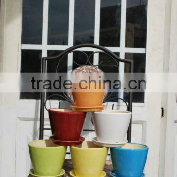 Vietnam Ceramic glazed indoor plant pot
