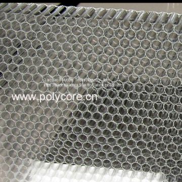 transparent waterproof light weight stiffness strength PC honeycomb core