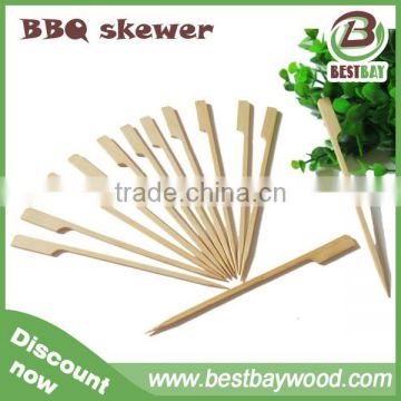 Teppo/flag/gun/golf bamboo bbq skewer Made in China factory direct sell