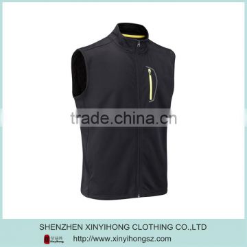 Polyester With Spandex Zipper Up Plus Size Pocket Tactical Vest For Men