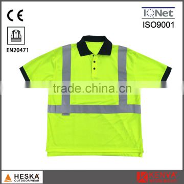 OEM eyesbird heat transfer reflective tape security t shirt uniform polo shirt