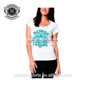 Women's tshirt with your own logo tshirt for white