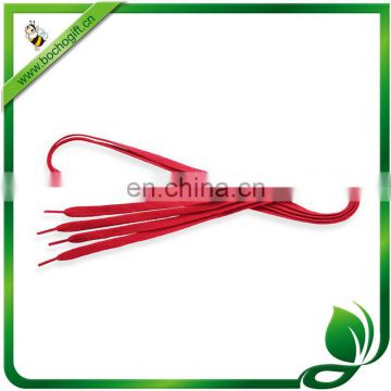 red solid shoe lace