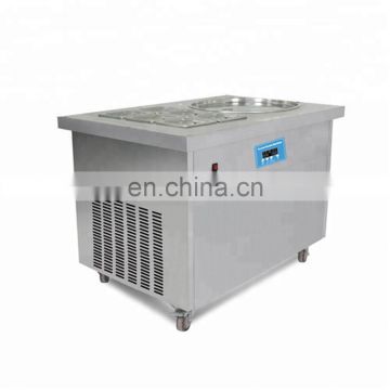 High Efficiency Commerical  Cold Pan Flat Ice Pan Fry Fried Ice Cream Machine