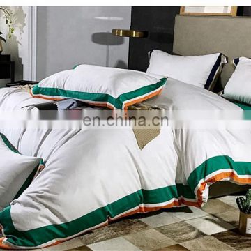 Hot Sales Home luxury Wedding Navy bed sheet bedding set Factory Cotton/Microfiber