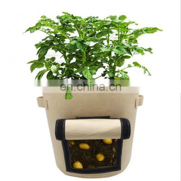 vegetable planter grow bags  with access flap