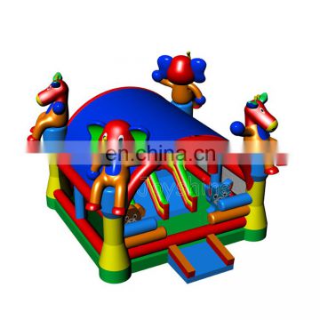Guangzhou Factory Inflatable Pony Elephant Bounce House Jumping Moonwalk Bouncer Castle