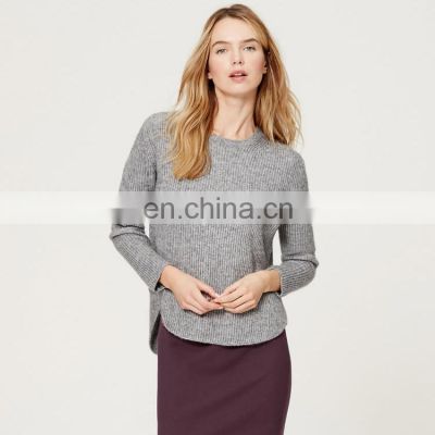Winter Lady Oversized Quality Custom Sweater Women Knitted Printing