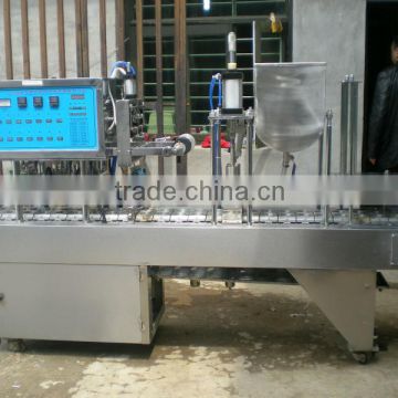 Cup sealing and filling machine