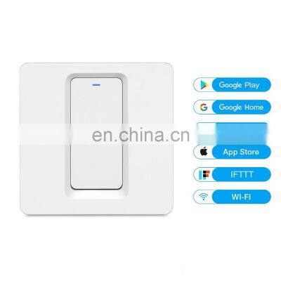 EU/UK standard ZigBee Tuya 1 gang remote control smart WiFi button switch, supports Alexa Echo dot Google Home  Voice control