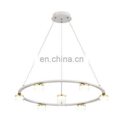 Nordic living room luxury dining room bedroom showroom golden round ring light chandelier