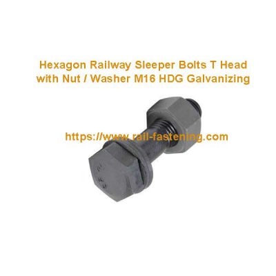 Insert bolt for Railway fastening