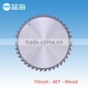 10''-40T Professional Smooth TCT Wood Cutting Circular Saw Blade For Wood