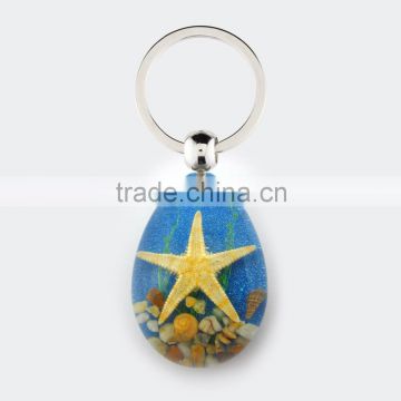 2016 hot-selling lovely key chain for promotion gift with real sealife