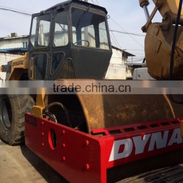 used road roller Dynapac CA30D compactor with water coolant engine, vibratory single drum compactor