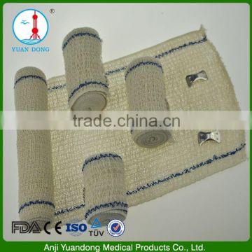 YD90096 Medical absorbent fabric crepe elastic bandage blue line