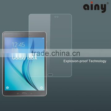 Ainy 2015 new products factory price 9H 2.5D round edge tempered glass screen protector for Samsung Galaxy TabA 9.7 WIFI