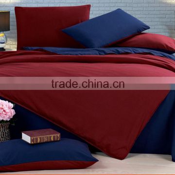 Pure 100% cotton Quality hotal,house home Plain solid color bedding sheet duvet cover sets