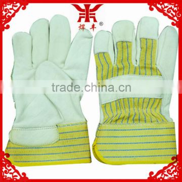 high quality 9.5 inches cowhide top grain leather safety glove