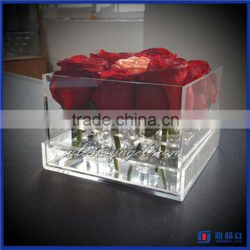 wholesale custom gift box clear acrylic flower packing gift box for sale manufacturer                        
                                                Quality Choice