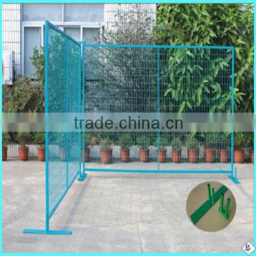 Blue powder coated canadian temporary security fence(factory sale and export)