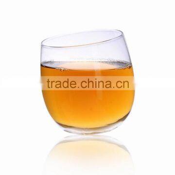 clear tumble world cup glass