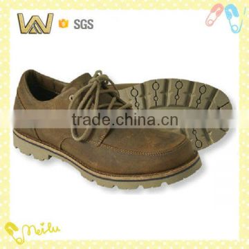Men's leather waterproof dress shoes steel toe