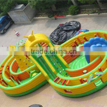 Interactive Inflatable Turbo Rush Obstacle Course for Kids