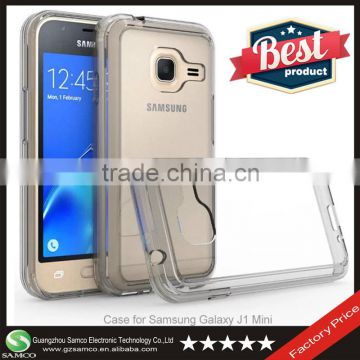 Samco Fashion PC + TPU Hybrid Crystal Clear Mobile Phone Cover For Samsung Galaxy J1 Mini