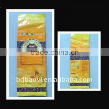 LDPE/VMPET/PET laminated T-sealing packaging bags for coffee (alibaba China)