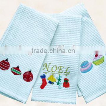 QXE008 100%Cotton Embroidery Kitchen Towel