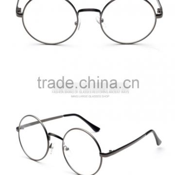 2015 New product All metal plain glasses frame round glasses frame the spectacle frames wholesale