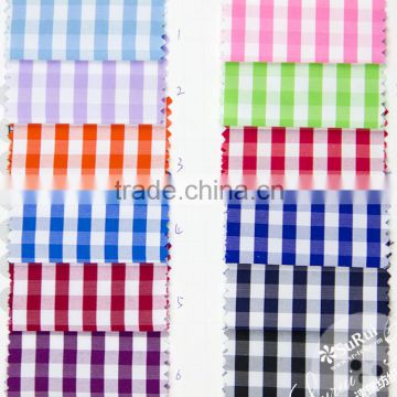 New Fashion!polyester cotton yarn dyed woven check plaid fabric for shirts