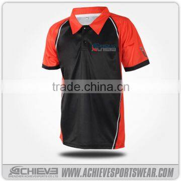 Fashion design wholesale customed polyester polo shirt for men