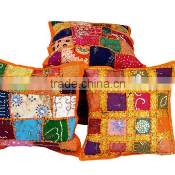 Wholesale Lot !! Indian Tribal Vintage saree Patchwork Cushion Covers
