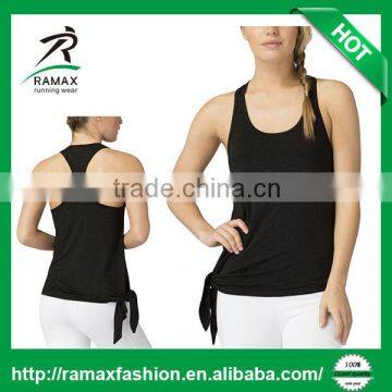 Ramax Custom Womens Loose Racer Back High Low Yoga Fitness Tank Tops