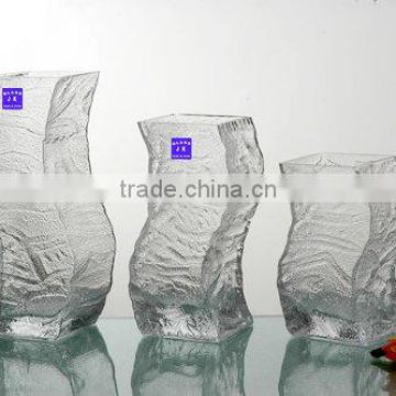 hand blown glass flower vase