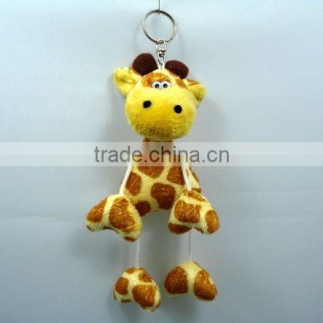 Hot selling ! plush giraffe keychain &stuffed giraffe plush keychain