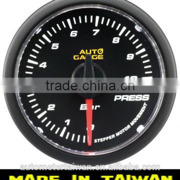52mm simple type white LED / clear lens Universal Oil Pressure gauge