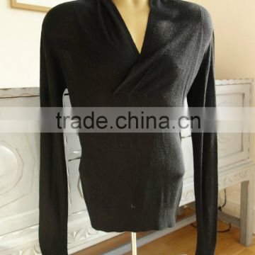 15JWB0145 woman 100%bamboo fiber cowl neck pullover jumpers sweater