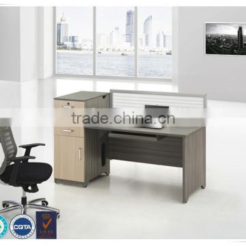 Hot-saled elegant panel office furniture desk with wire management