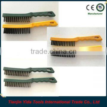 Plastic handle black wire brush