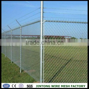 galvanized iron wire diamond shape chain link fence,court wire mesh fence