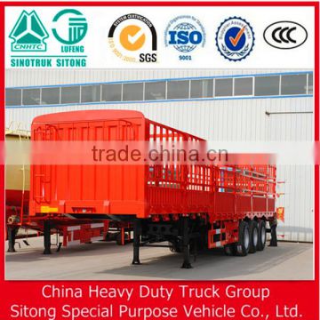 Factory price Cargo fence stake semi trailer for grain transportation