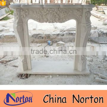 French style natural marble indoor decorative fireplace frame NTMF-F814A
