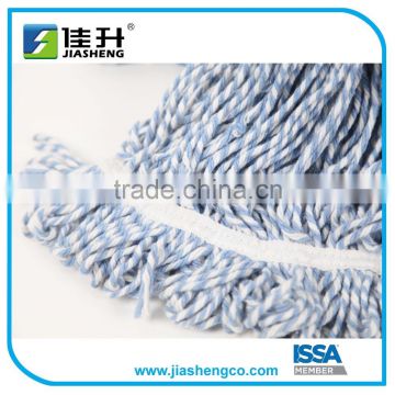 Industrial loop end wet viscose mop head with tailband