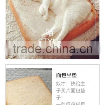 Not deformed Compressible bread toast pillow cat soft cushion